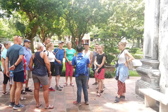 Private Hanoi city tour full day - Your choice for the extra stop: Temple of Literature, Bat Trang, or Train Street
