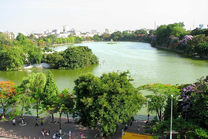Private Hanoi City Tour - Full Day - Dền Ngọc Son on Hoàn Kiếm Lake: scenic, symbolic, and quick to appreciate