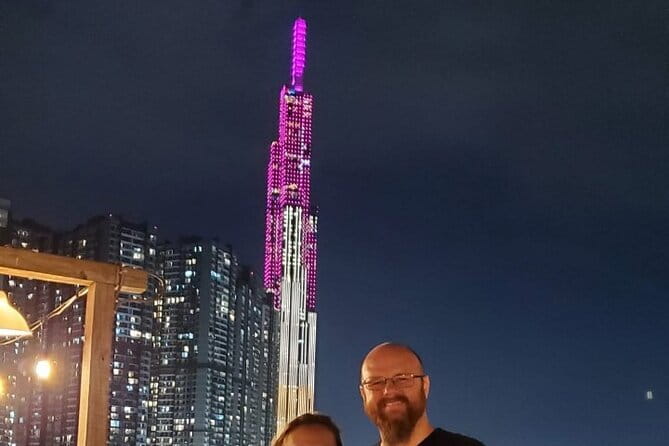 Private Jeep Street Food Tour and Night Roof Top Bar - Bánh Xèo Ngọc Sơn: crispy pancakes and bánh khọt