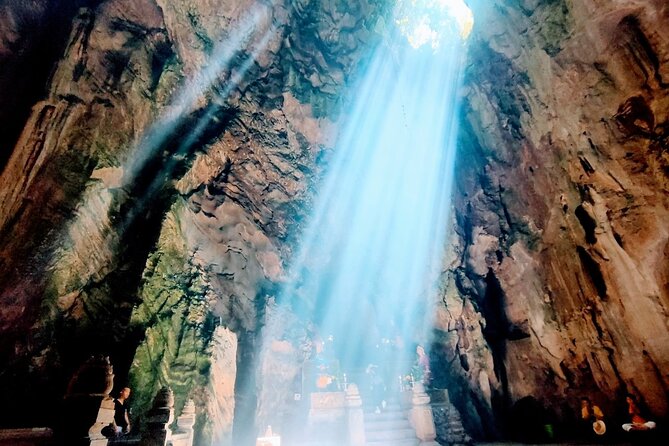 Private Marble Mountain and Monkey Mountain ( Lady Buddha) - Climbing up for caves: Tàng Chơn, Huyền Không, and Vân Thông