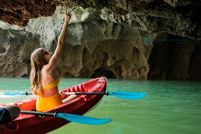 PRIVATE TOUR HALONG BAY ONE DAY with Cave, Kayaking, Bamboo Boat - Lunch aboard: included seafood, plus a reality check on drinks