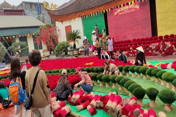 Private Tour Incense Village, Hat village & Train Street Coffee - Train Street Hanoi: tea or egg coffee while you time the train