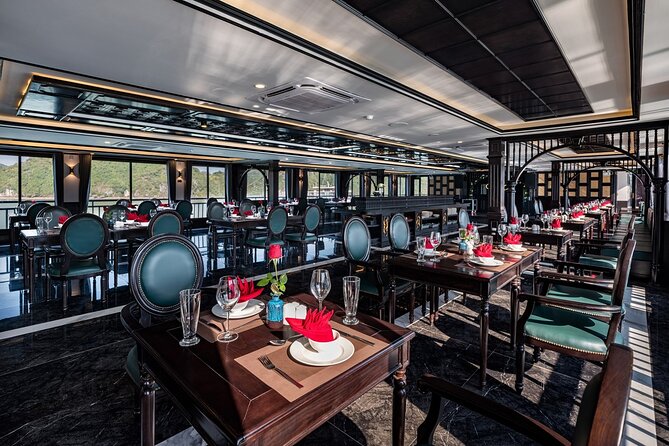 RITA CRUISE - LUXURY 5 STAR CRUISE in HALONG BAY from HANOI - On-board meals: included, plentiful, and flexible for dietary needs