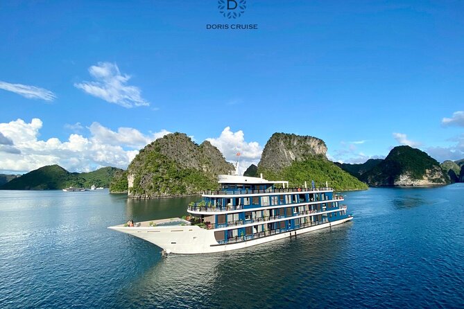 Roundtrip: HaNoi - NinhBinh - LanHa Bay on 5-Star Cruise 3days - Stop 2: Ha Long on a 5-star Lavender Elegance cruise (plus caves and night)