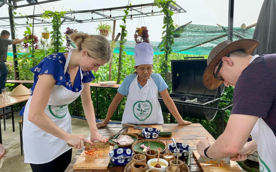 Rural Cycle, Market Tour, Basket Boat & Organic Farm Cooking - Basket Boat Time in the Coconut Forest Waters