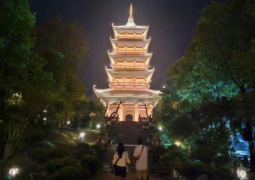Sacred Nights at Bai Dinh Pagoda: A Spiritual Escape - Lantern drop, tea party, and herbal foot soak at Chime Coffee