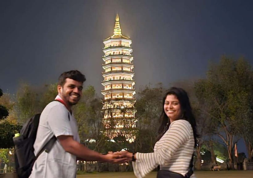 Sacred Nights at Bai Dinh Pagoda: A Spiritual Escape - Pickup, electric car transfer, and the Tam Quan Gate approach
