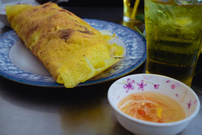 Saigon by Night: Private Street Food Walk You Can’t Miss - Stop-by-stop: beef leaves lode, sticky rice banana, and southern pancakes