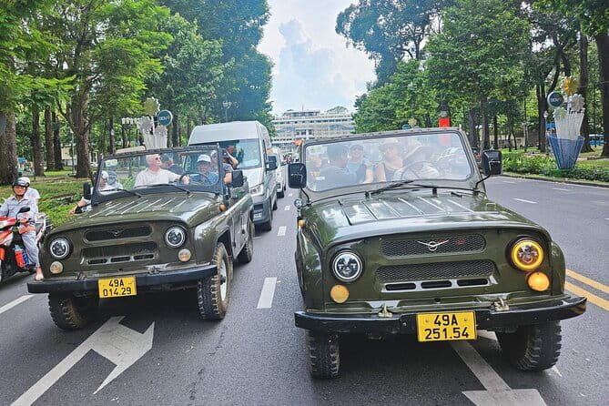 Saigon Jeep Tour : HIGHLIGHTS & HIDDEN GEMS By Vietnam Army Jeep - Price and logistics: what $39 buys you in real time