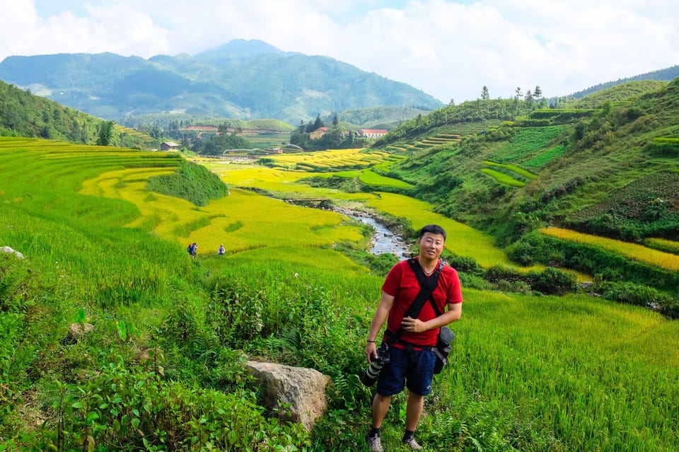 Sapa beautiful rice field, village - Easy walking kid,senior - Homestay stop and optional herbal bath