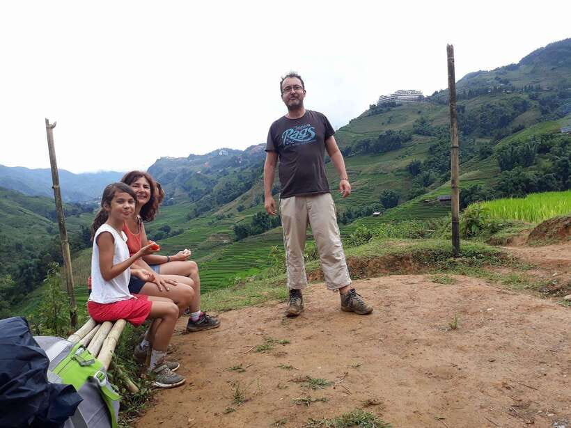 Sapa: Love Silver Waterfall, LonelyTree in Heaven-Rice Field - The Trek Down: Tea Hills, Vegetable Gardens, and Rice-Corn Fields