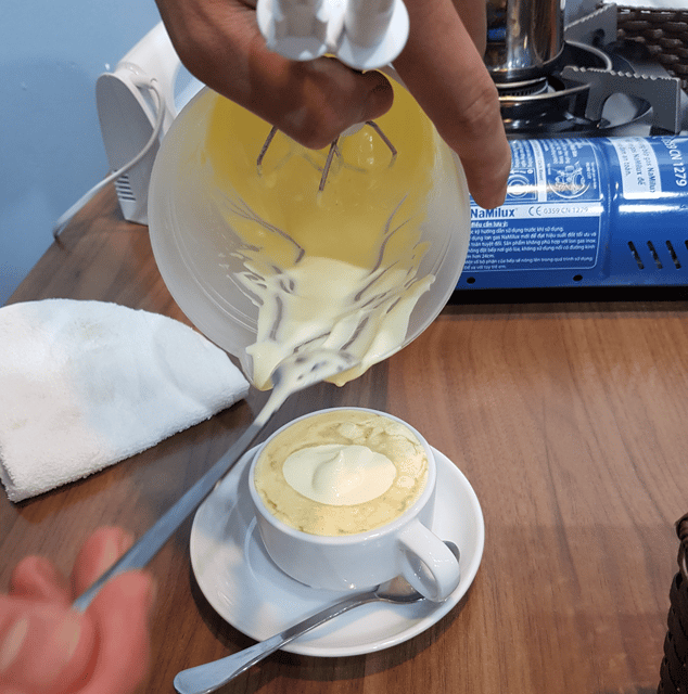 Tam coc Daily Egg Coffee Class - Welcome Drink, Spring Roll, and the Little Gift