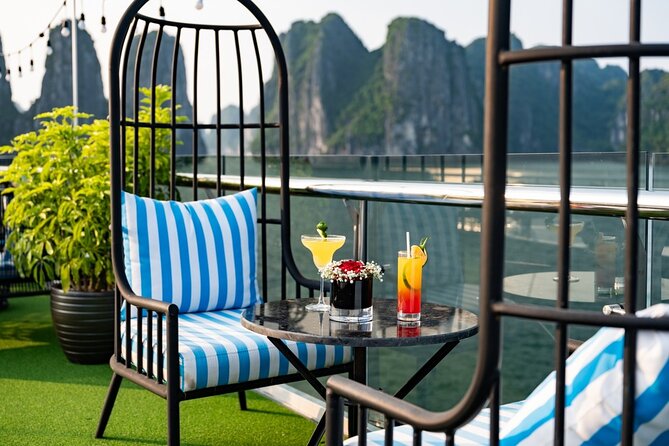 The Best 5 Star Halong Bay Cruise with Buffet,pool, Sunset Party - Luon Cave Time: Kayaking or Sampan (Optional, Short, and Worth Planning)