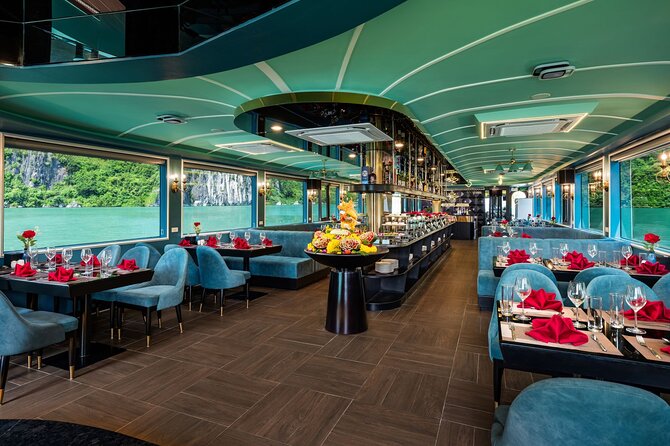 The Best 5 Star Halong Bay Cruise with Buffet,pool, Sunset Party - The Role of the English-Speaking Guide (Thanh’s Style)