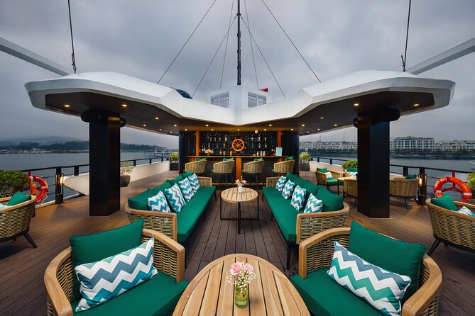 The Catamaran Luxury Day Cruise to Halong Bay from Hanoi(Best Selling) - Boarding at Tuan Chau and cruising toward Lan Ha Bay