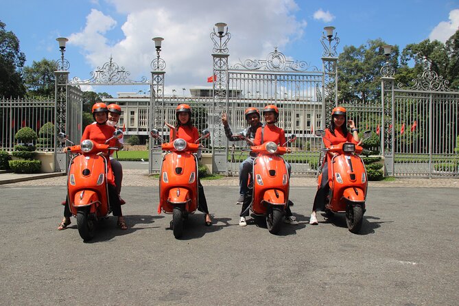 The Insider's Saigon With Female Ao Dai Riders Vespa 4,5 Hours - District 1 landmarks: post office, cathedral, and the reunification era (outside views)