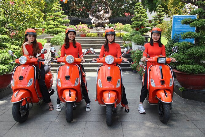 The Insider's Saigon With Female Ao Dai Riders Vespa 4,5 Hours - Photo stops and the city’s everyday texture: alleys, backstreets, and market corners
