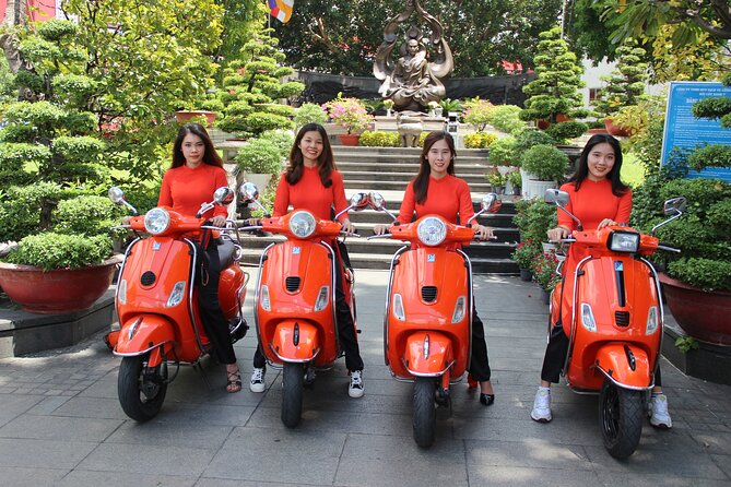 The Insider's Saigon With Female Ao Dai Riders Vespa 4,5 Hours - Thích Quảng Đức memorial and a ride past Thu Thien tunnel