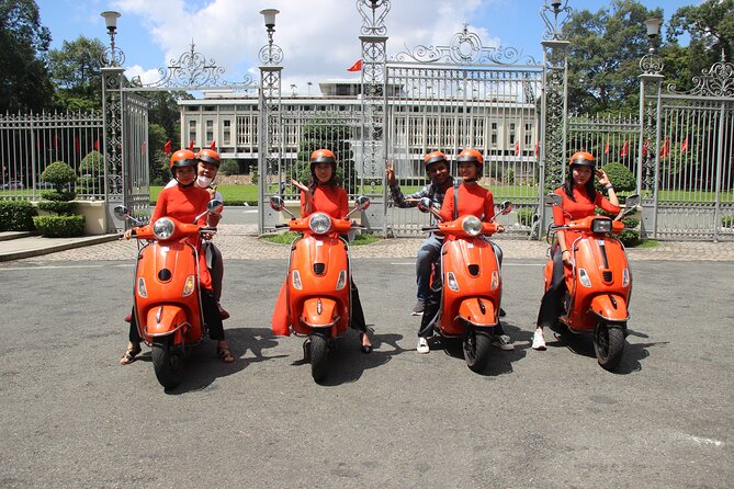 The Insider's Saigon With Female Ao Dai Riders Vespa 4,5 Hours - Your ride setup: how the guide-and-driver experience works on busy streets