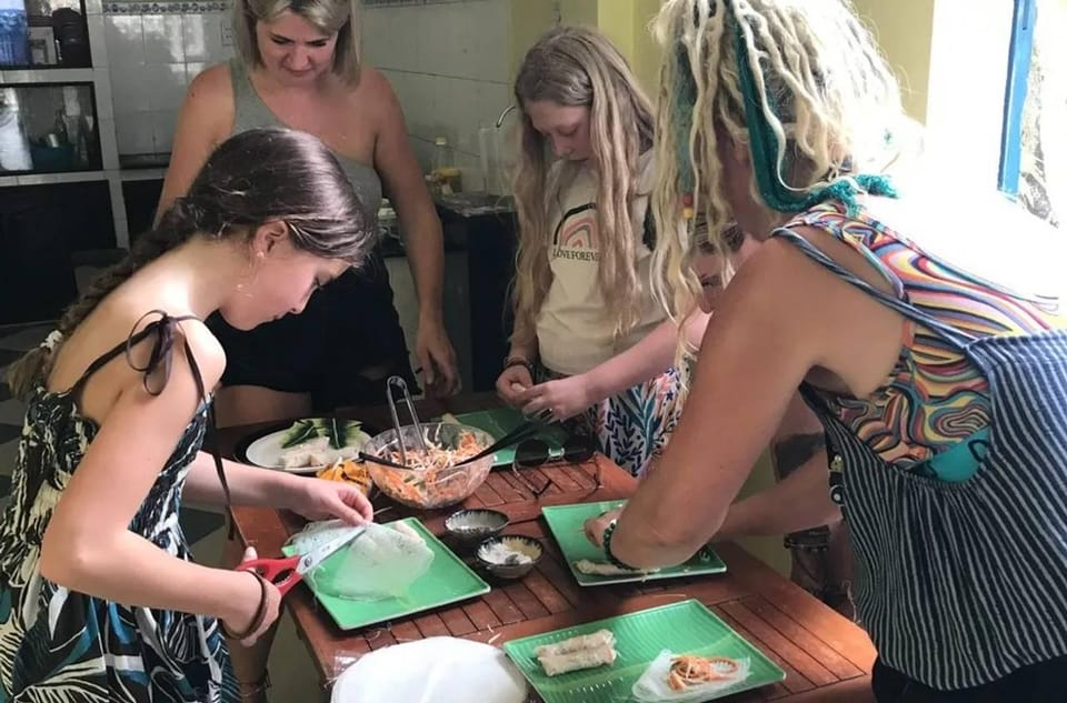 Traditional Vietnamese Cooking Class in Leina Cookery - Welcome juice, airy kitchen, and the small-group setup that helps you learn