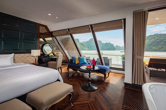 Ultra luxury style-3D/2N amazing activities Halong-Lan Ha- Cat Ba - Tai Chi at sunrise or on the sundeck: a small moment, big payoff