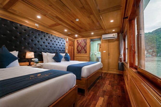 Venezia Cruise: 2 Days/1 Night Tour with Halong & Lan Ha Bay - Evening Onboard: Movies, Games, and Squid Fishing