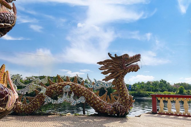 VIP Tour in Dragon Floating Temple sightseeing by SpeedBoat - Binh Quoi Village style walking: rural Ho Chi Minh City, not a theme park