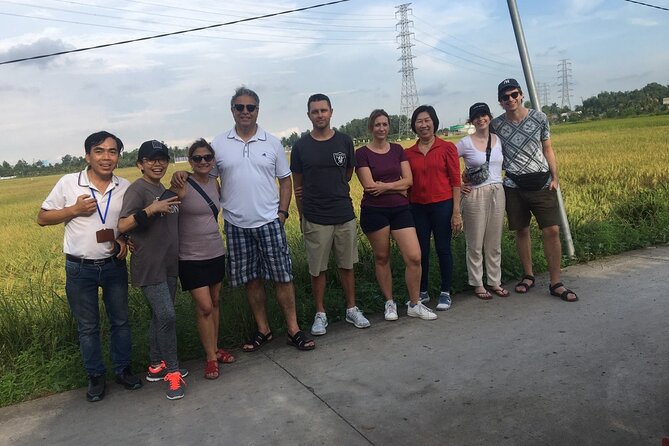 VIP Tour Mekong Delta Homestay Cu Chi Tunnels Cycling Kayak 2D1N - Sunrise cycling in Ben Luc: rice fields and real morning pace